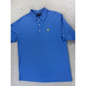 Masters Collection AUGUSTA Stitched S/S Golf Polo Shirt‎ (Men's Large) Blue